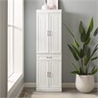 Crosley Furniture Stanton Traditional MDF and Birch Veneer Wood Pantry in White