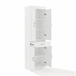 Crosley Furniture Stanton Traditional MDF and Birch Veneer Wood Pantry in White
