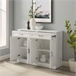 Crosley Furniture Stanton Traditional MDF Wood Sideboard in White