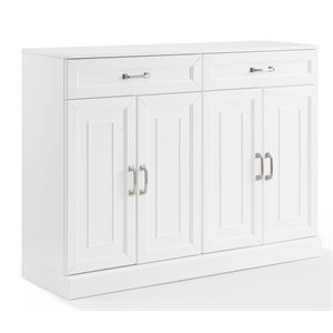 Crosley Furniture Stanton Traditional MDF Wood Sideboard in White