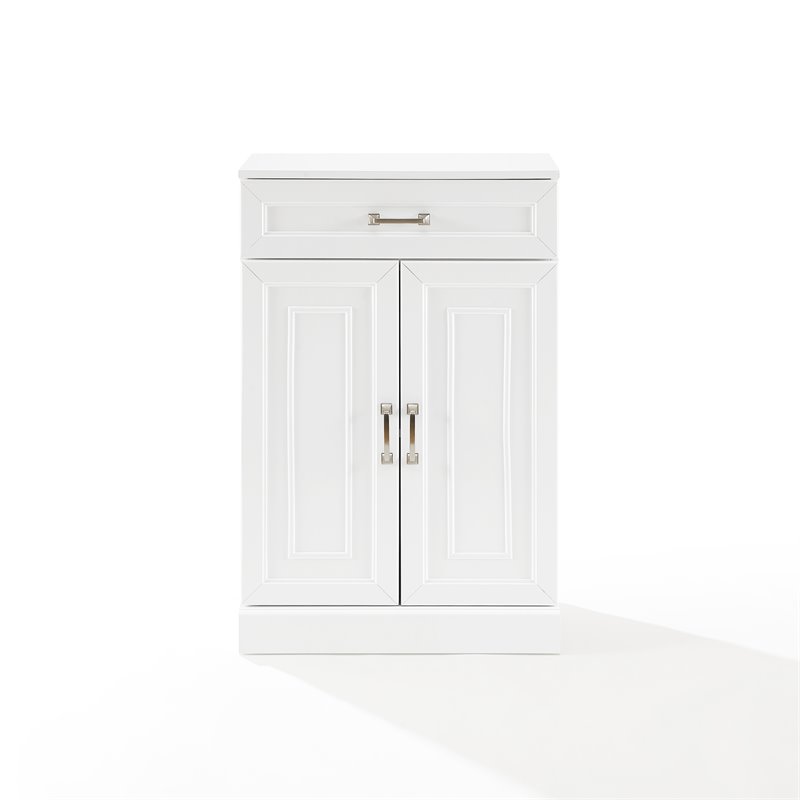 Crosley Furniture Stanton Traditional Wood Storage Cabinet in White