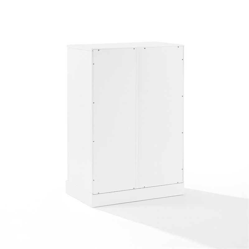 Crosley Furniture Stanton Traditional Wood Storage Cabinet in White