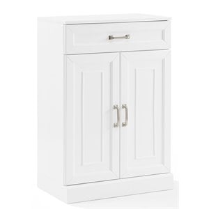 Crosley Furniture Stanton Traditional Wood Storage Cabinet in White