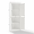 Crosley Furniture Shoreline 2-Piece Wood Corner Stackable Pantry in White