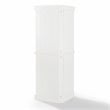 Crosley Furniture Shoreline 2-Piece Wood Corner Stackable Pantry in White