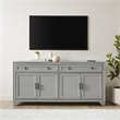 Crosley Furniture Tara Modern MDF Wood Sideboard in Distressed Gray