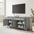 Crosley Furniture Tara Modern MDF Wood Sideboard in Distressed Gray