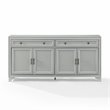 Crosley Furniture Tara Modern MDF Wood Sideboard in Distressed Gray