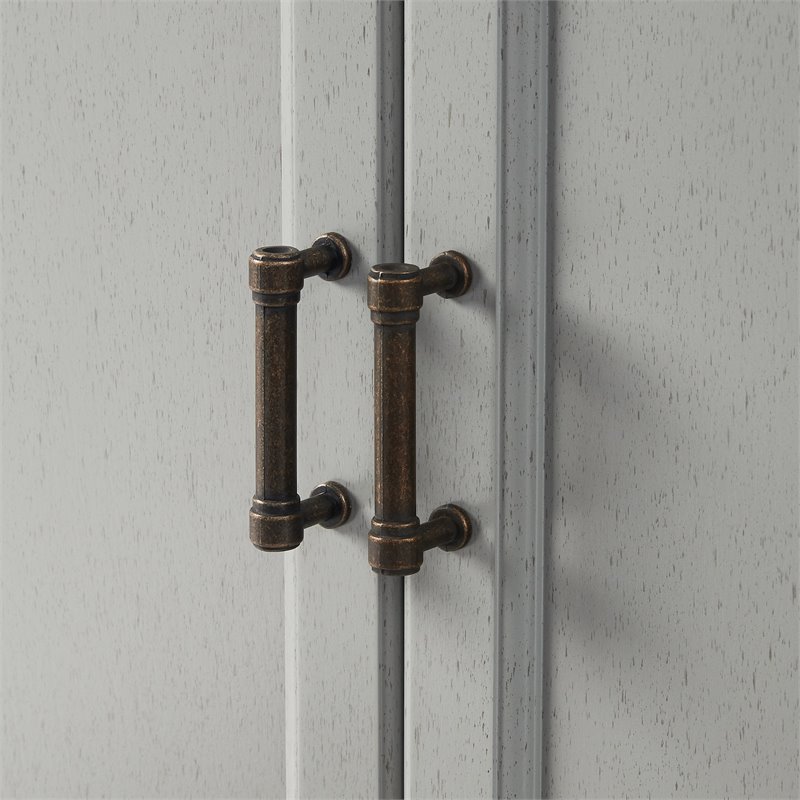 Crosley Furniture Tara Modern MDF Wood Sideboard in Distressed Gray