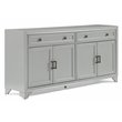 Crosley Furniture Tara Modern MDF Wood Sideboard in Distressed Gray