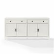 Crosley Furniture Tara Modern Wood Sideboard in Distressed White