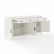Crosley Furniture Tara Modern Wood Sideboard in Distressed White