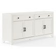 Crosley Furniture Tara Modern Wood Sideboard in Distressed White