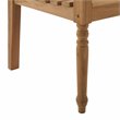 Crosley Furniture Olivier Traditional Teak Wood Outdoor Bench in Brown