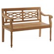 Crosley Furniture Olivier Traditional Teak Wood Outdoor Bench in Brown