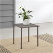 Crosley Furniture Cali Bay Modern Metal Outdoor Side Table in Light Brown