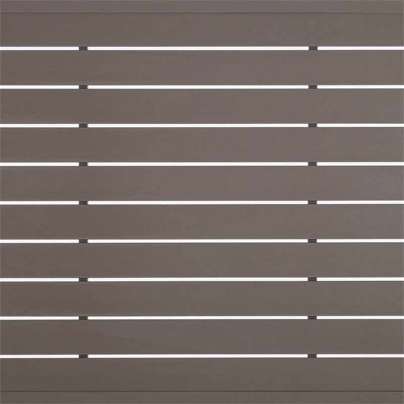 Crosley Furniture Cali Bay Modern Metal Outdoor Side Table in Light