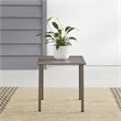 Crosley Furniture Cali Bay Modern Metal Outdoor Side Table in Light Brown