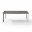 Crosley Furniture Cali Bay Modern Metal Outdoor Coffee Table in Light Brown