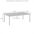 Crosley Furniture Cali Bay Modern Metal Outdoor Coffee Table in Light Brown