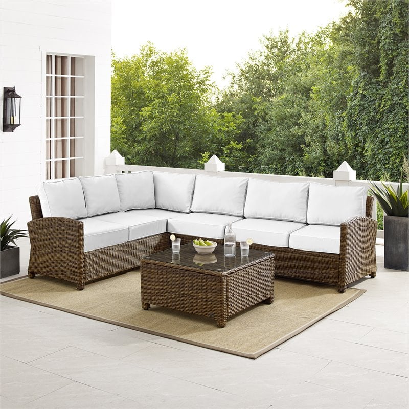 Crosley 5 piece wicker sofa set new arrivals