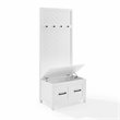 Crosley Furniture Kayce Modern Wood Hall Tree in White Finish