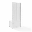 Crosley Furniture Kayce Modern Wood Hall Tree in White Finish