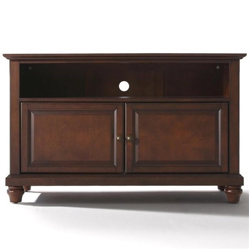 Crosley Furniture Cambridge 42" TV Stand in Vintage Mahogany Finish