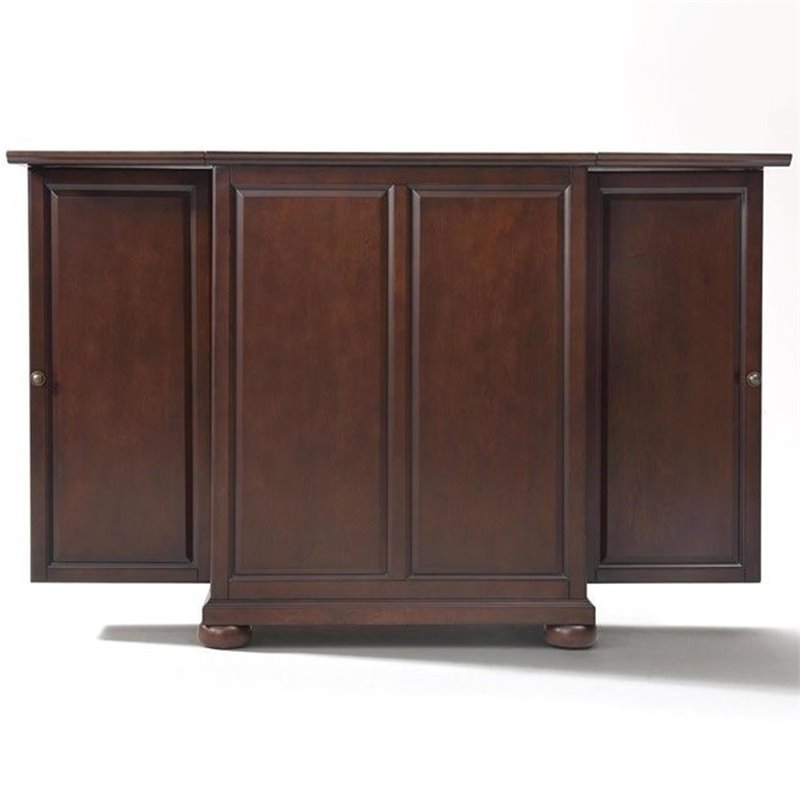 crosley furniture alexandria expandable home bar cabinet in