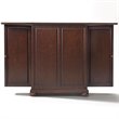 Crosley Furniture Alexandria Wood Expandable Bar Cabinet in Mahogany