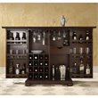 Crosley Furniture Alexandria Wood Expandable Bar Cabinet in Mahogany