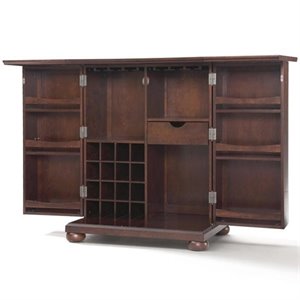 crosley alexandria expandable home bar cabinet
