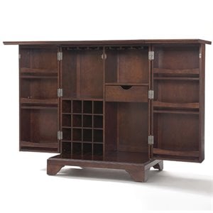 crosley lafayette expandable home bar cabinet