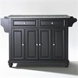 Crosley Furniture Cambridge Solid Granite/Wood Kitchen Island in Black