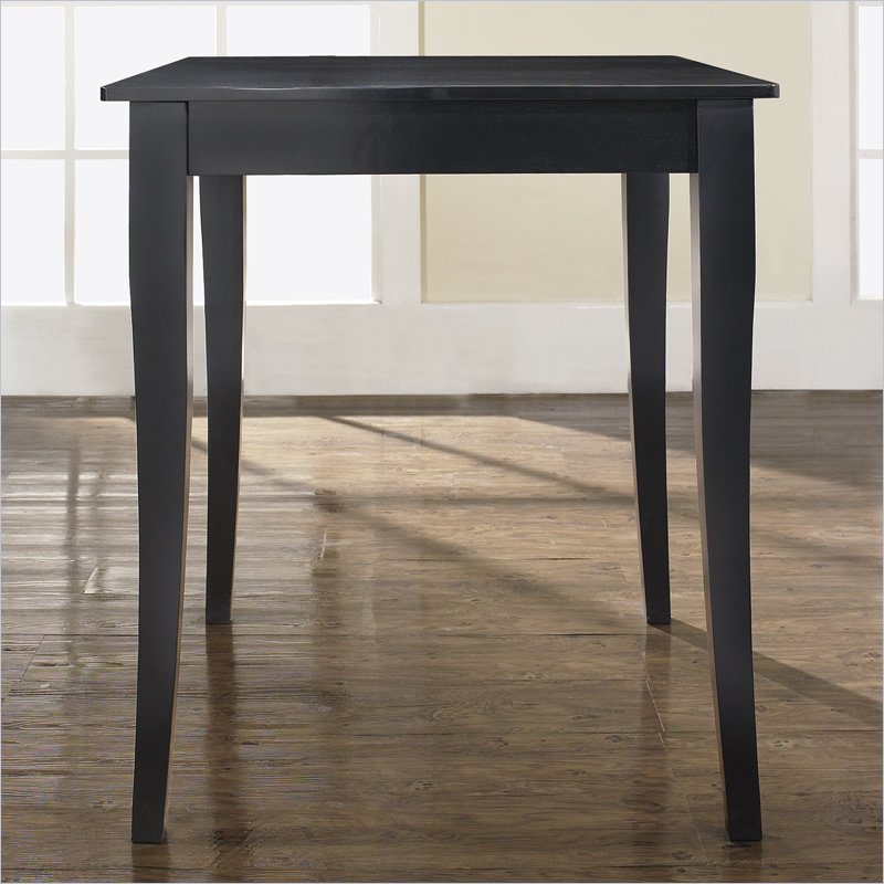 Cabriole Leg Pub/Dining Table in Black Finish KD20001BK