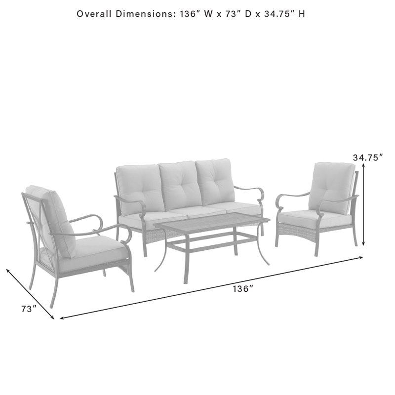 Arbington 4 discount piece conversation set