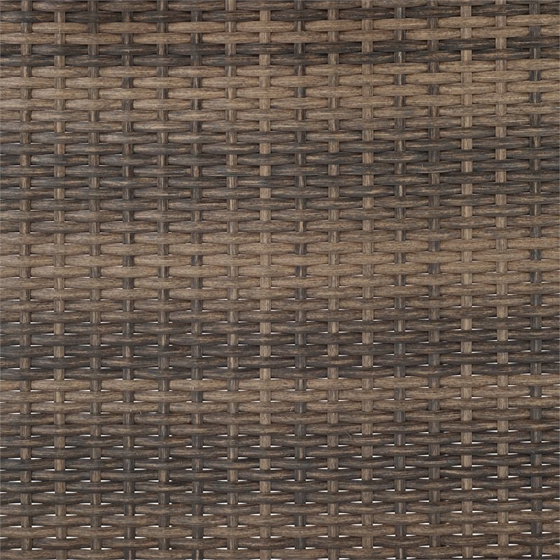 Crosley Furniture Dahlia Traditional Metal Outdoor Armchair in Taupe (Set of 2)