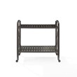 Crosley Furniture Kaplan Metal Outdoor Bar Cart in Oil Rubbed Bronze