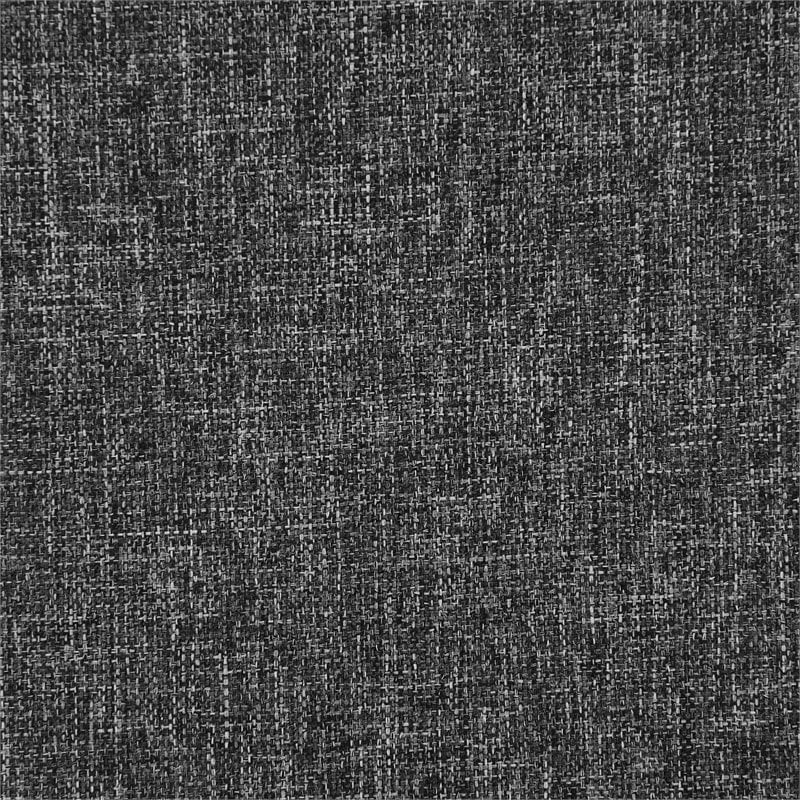 Crosley Furniture Clark Modern Fabric Armless Patio Chair in Charcoal/Black