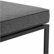 Crosley Furniture Clark Fabric Outdoor Sectional Left Side Loveseat in Charcoal
