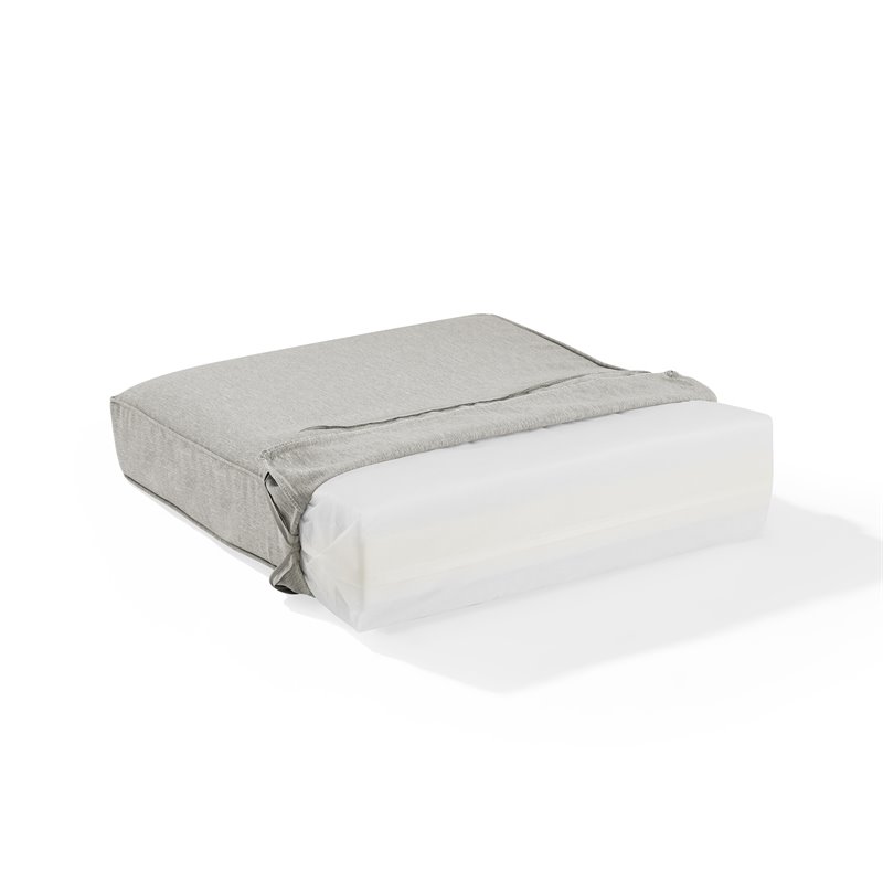 Crosley Furniture Bradenton 5-Piece Fabric Swivel Rocker & Sofa Set in Gray