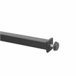Crosley Furniture Sloane Modern Glass & Metal Console Table in Matte Black/Clear