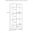Crosley Furniture Celeste 4-Shelf Modern Glass & Metal Etagere in Gold