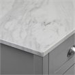 Crosley Furniture Connell Modern Wood Kitchen Island/Cart in Gray/White