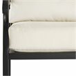 Crosley Furniture Alistair Metal Outdoor Sofa Set in Cream/Matte Black