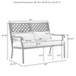 Crosley Furniture Alistair Metal Outdoor Sofa Set in Cream/Matte Black