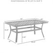 Crosley Furniture Alistair Metal Outdoor Sofa Set in Cream/Matte Black