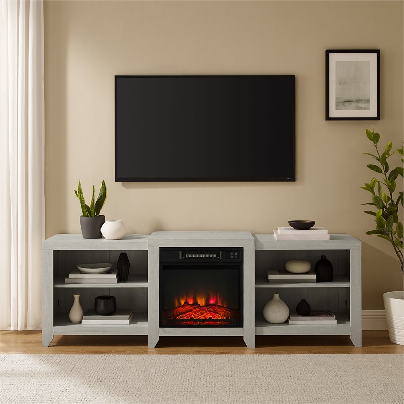 Crosley Furniture Ronin Wood TV stand for TVs up to 75