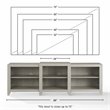 Crosley Furniture Ronin Modern Wood TV stand for TVs up to 75