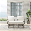 Crosley Furniture Thatcher 3-Piece Wicker Swivel Rocker and Ottoman Set in Cream